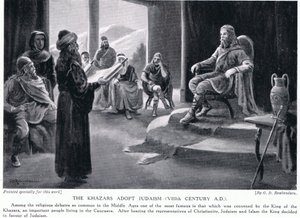Khazarene adopterer jødedommen VIII århundre e.Kr